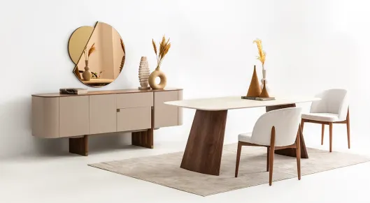 Product img 1, Delta Bej Yemek Odası Takımı